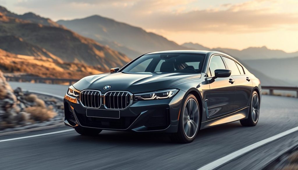 2024 BMW i7 xDrive60 model showing the all-wheel drive performance sedan