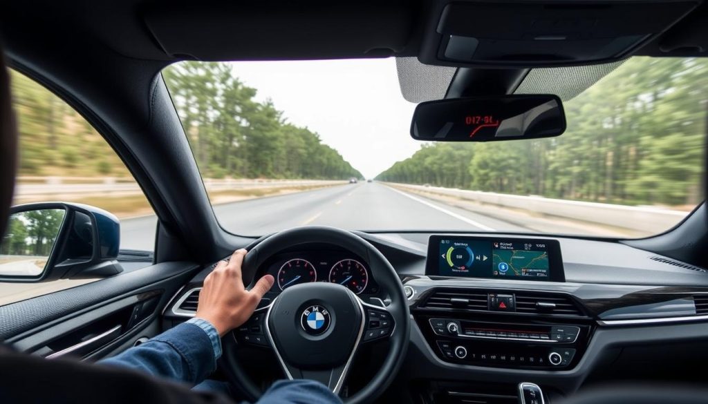 BMW Adaptive Cruise Control with steering assist demonstration