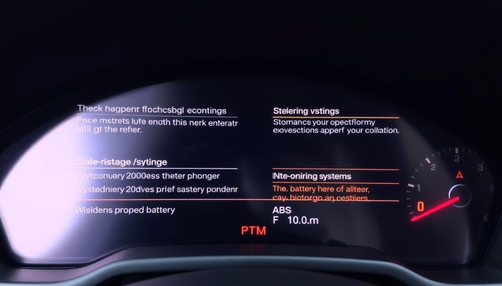 BMW dashboard showing multiple warning lights after battery change