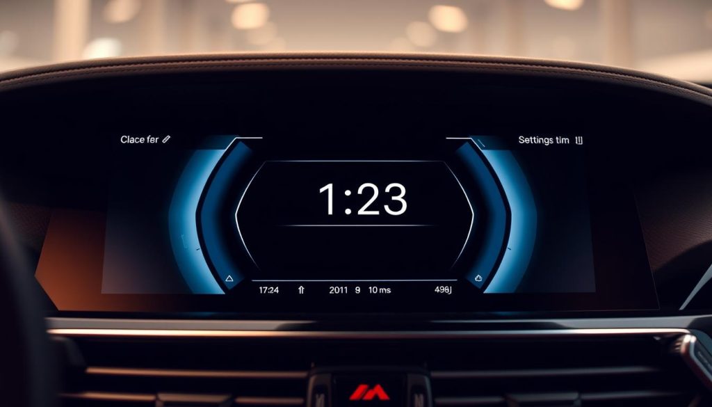BMW iDrive clock settings