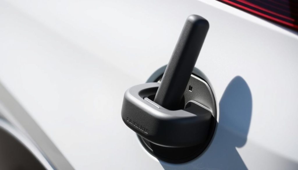 Hyundai Tucson fuel door release lever