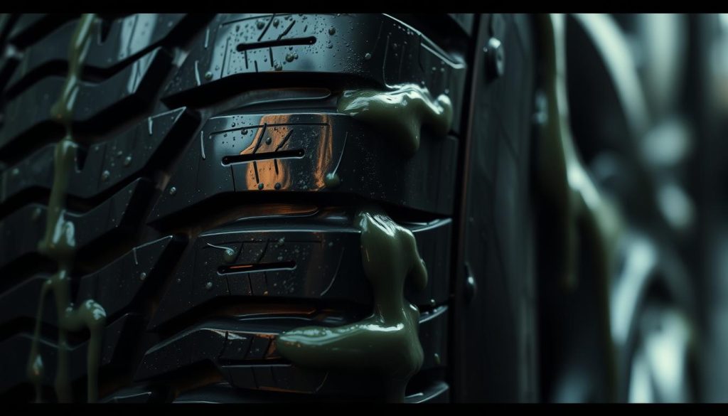 slime effects on tires