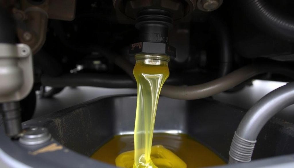 Draining oil from a 2008 Chevy Colorado during oil change