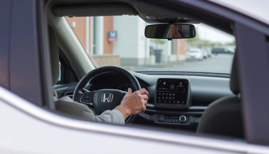 Honda vehicle using Brake Hold while waiting in a drive-thru line